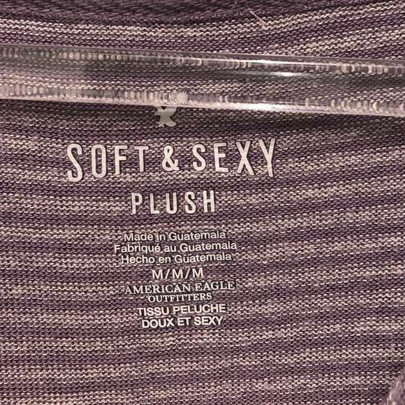 American Eagle Plush Lace-Up Hoodie - Picture 2 of 3